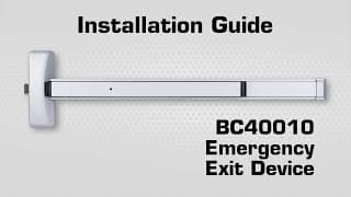 Brinks Commercial Push Bar - Rim/Panic Exit Device Installation Video (BC40010 and BC41015)